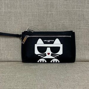 Karl Lagerfeld Paris Choupette Wristlet Wallet 9.5”